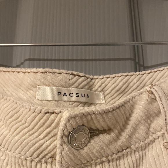 Cream Corduroy Pacsun Mom Jean Pants size 30 - Picture 2 of 4